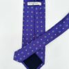 tienda online ropa hombre exclusiva corbatas ceremonia seda twill purpura dibujo corbatero celeste detalle
