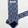 tienda online ropa hombre exclusiva corbatas ceremonia seda jacquard cuadros gales azul marino gris detalle