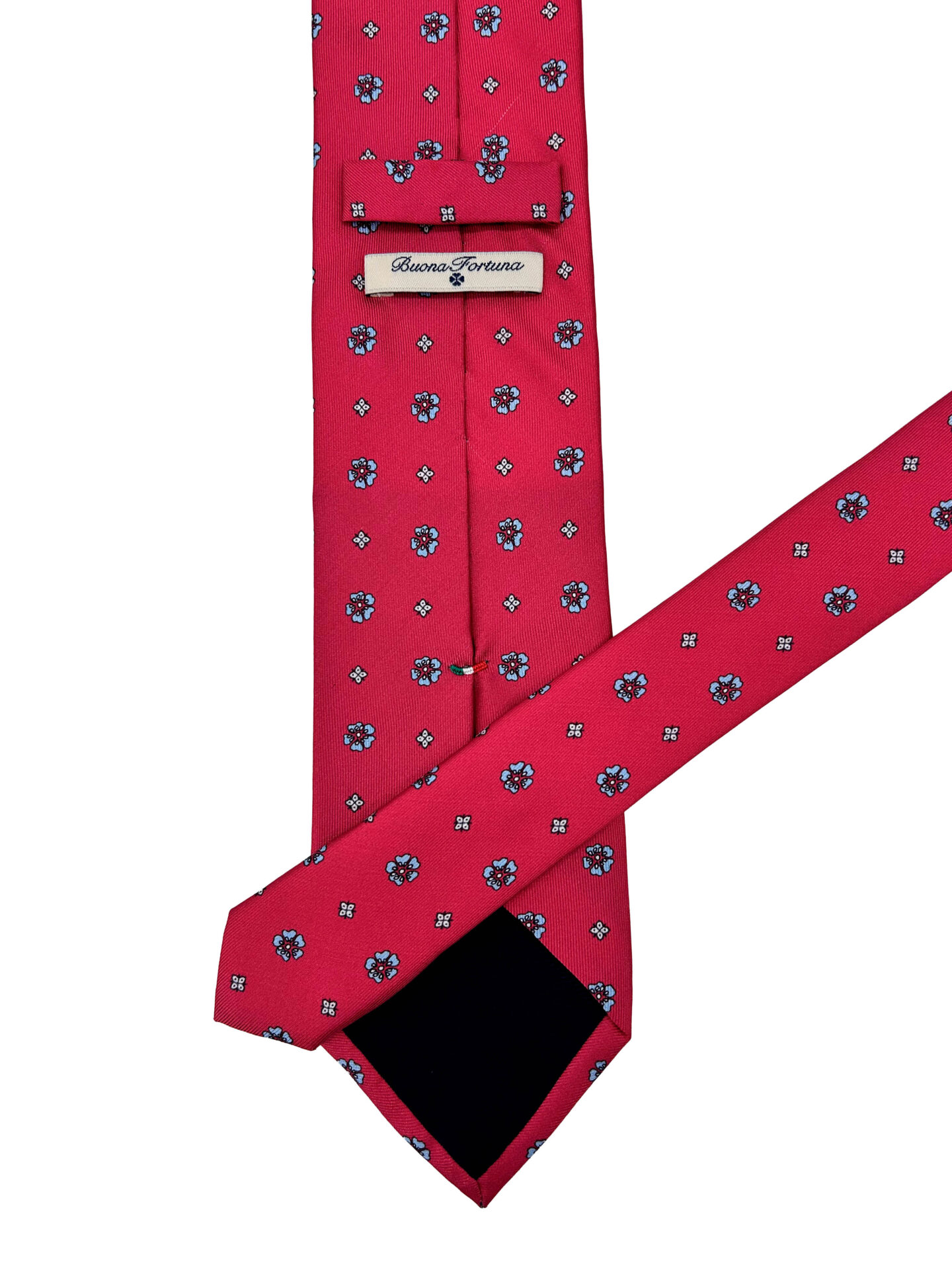 Corbata flores celestes