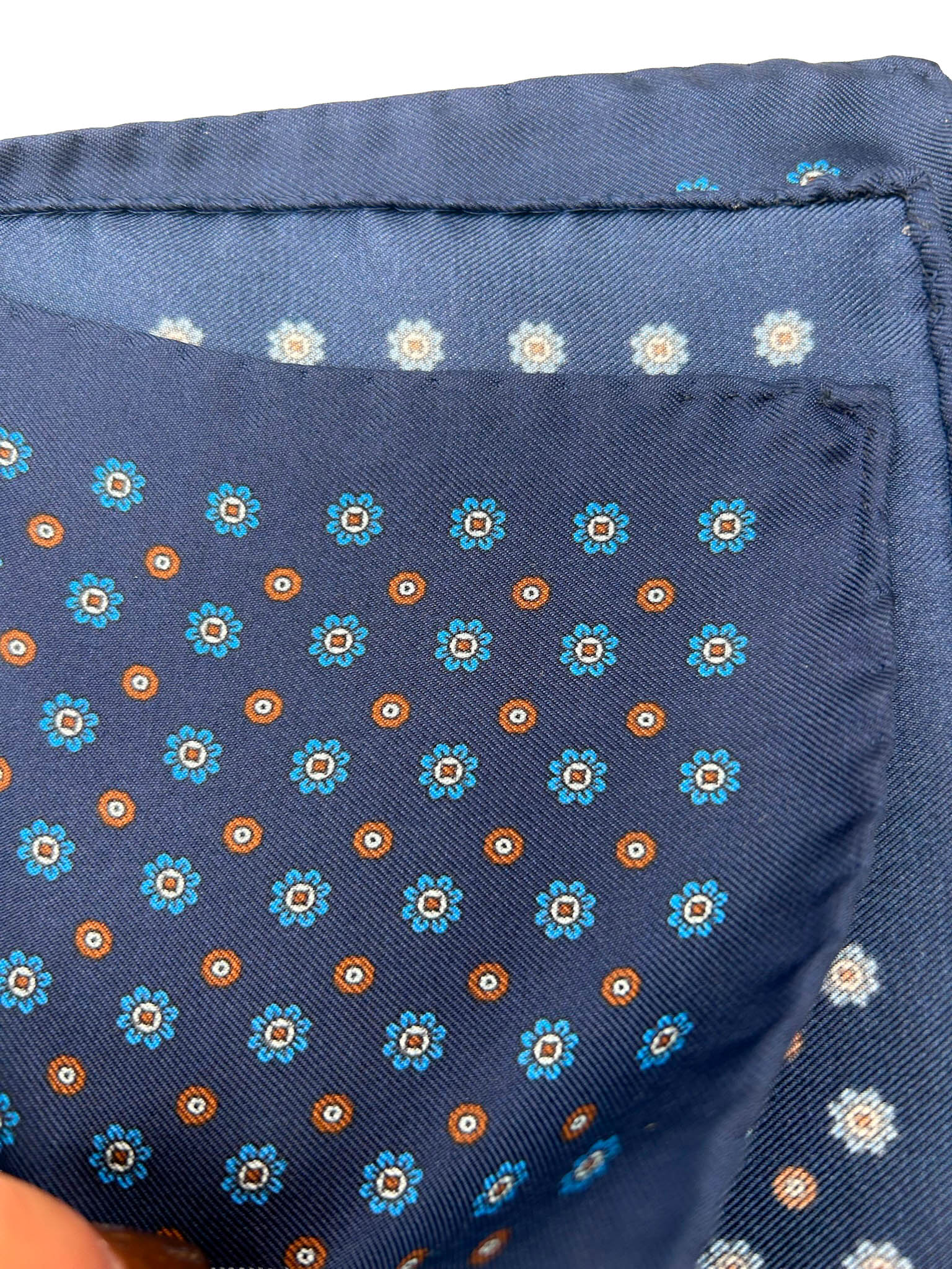 Pochette marino flores celestes