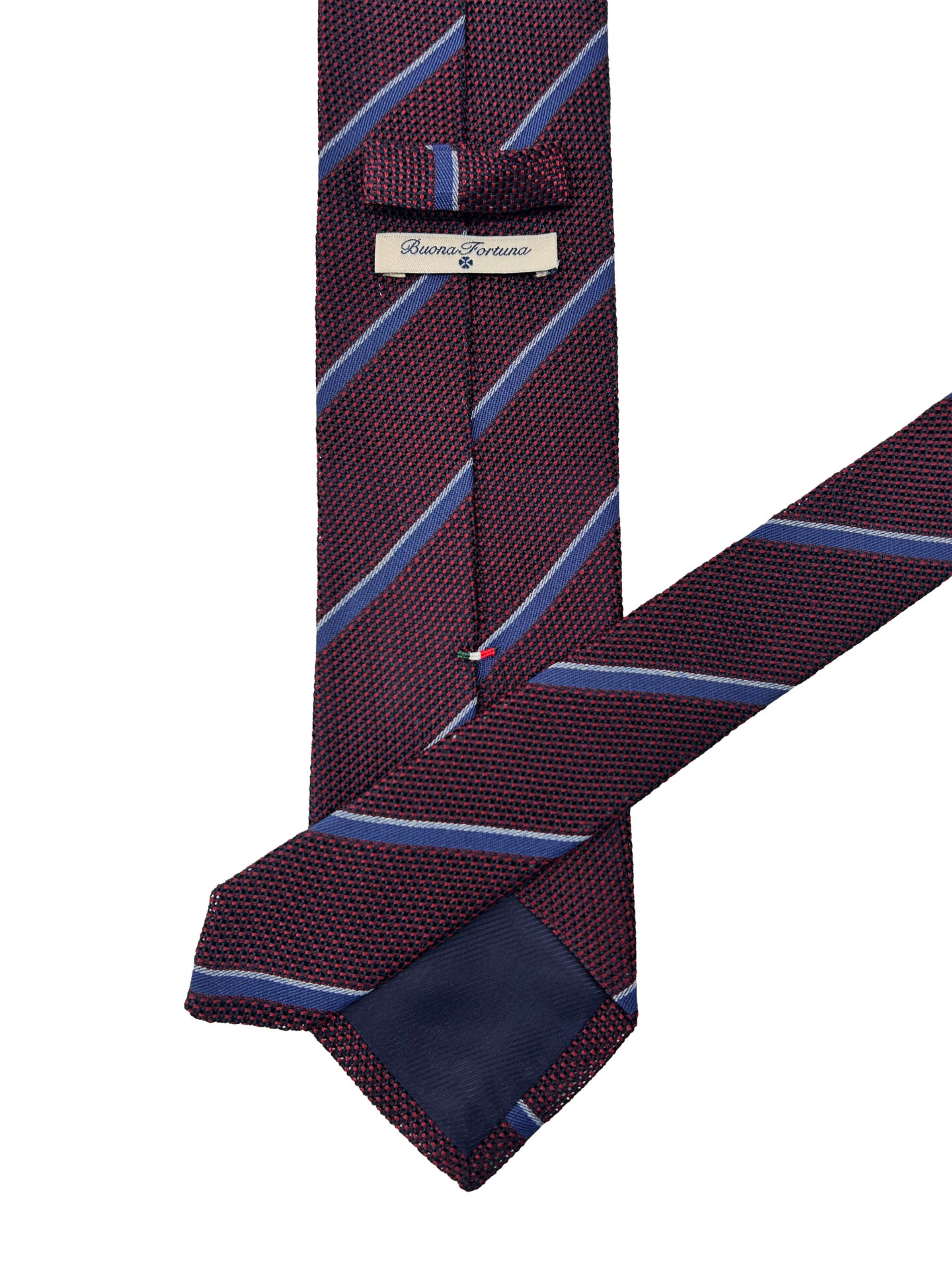 Corbata Cravatta Cuadros Rojos y Negros con Franjas
