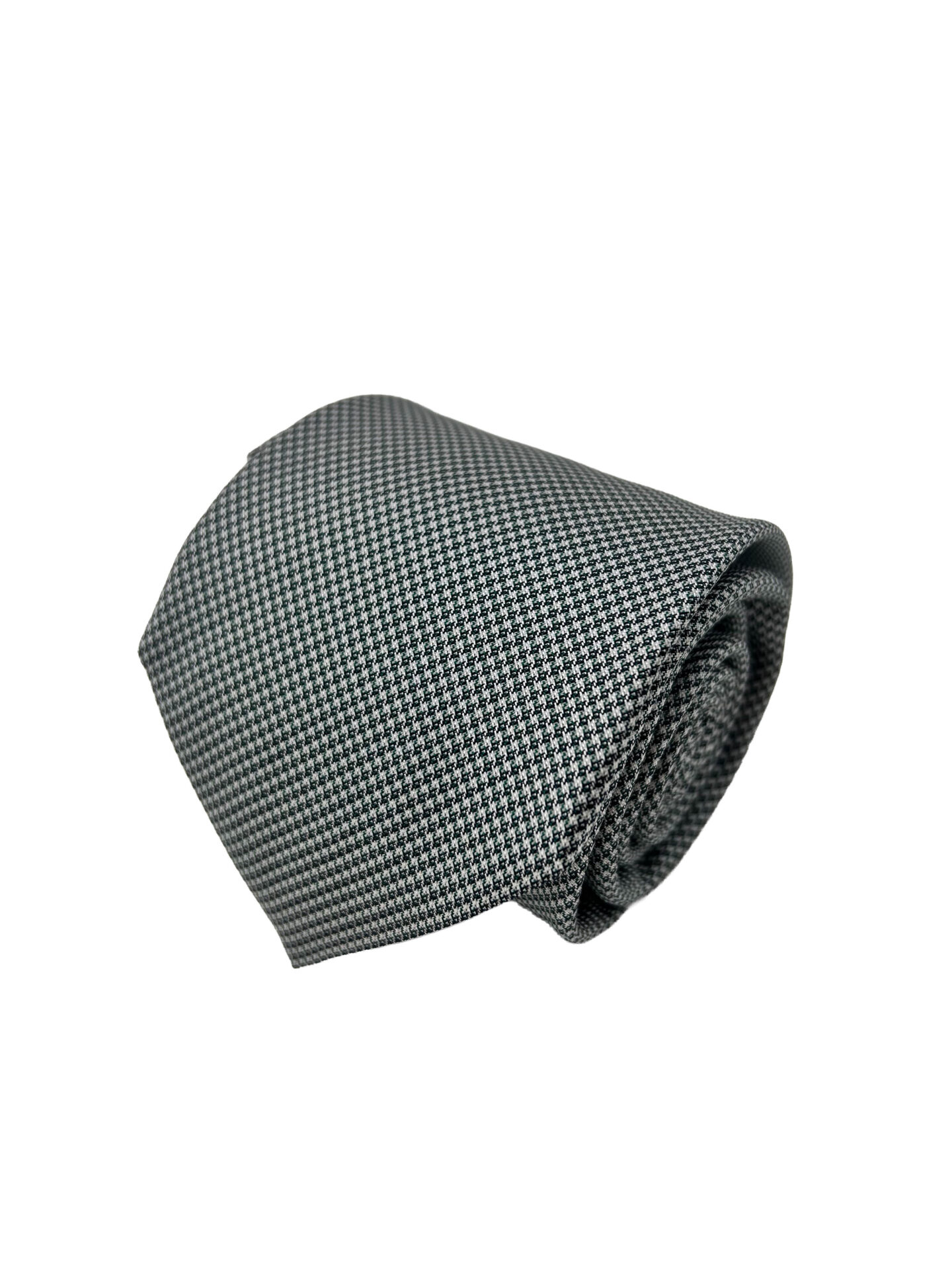 Corbata Cravatta Jacquard Verde Patrón Pata de Gallo