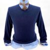 camisas buona fortuna comprar online camisas italianas exlusivas twill cuadros azules corbata marron y jersey azul