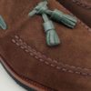 zapatos piel buona fortuna zapatos exclusivos comprar online moda italiana shop marron oscuro verde mocasin serraje