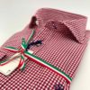 camisas buona fortuna comprar online camisas italianas exlusivas vichy rojo