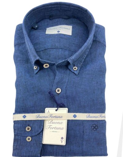 comprar camisas buenas tienda online ropa hombre exclusiva camisa azul tejana lino sport shop