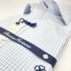 comprar camisa exclusiva hombre vestir ceremonia sport algodon cuadro ventana azul celeste detalle