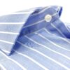 comprar camisa exclusiva hombre vestir ceremonia sport algodon rayas azules celestes anchas detalle
