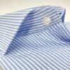 comprar camisa exclusiva hombre vestir ceremonia sport algodon rayas azules detalle