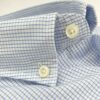 comprar camisa exclusiva hombre vestir ceremonia sport cuadros azules detalle