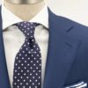 tienda online panuelos bolsillo pochette seda blanco perfil azul ceremonia buonafortuna shop