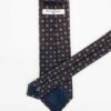 Corbata Lana Marrón con Rombos y Cuadrados
