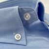 tienda online ropa hombre exclusiva camisas oxford pint point azul celeste detalle