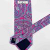 tienda online ropa hombre exclusiva corbatas ceremonia seda fresa amebas azules blancas detalle