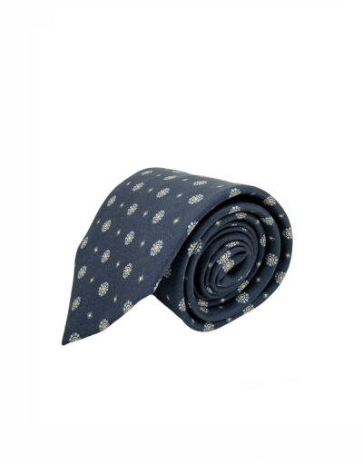 tienda online ropa hombre exclusiva corbatas ceremonia seda twill azul marino dibujo corbatero shop
