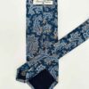 tienda online ropa hombre exclusiva corbatas ceremonia twill seda azul marino amebas camel crudo detalle