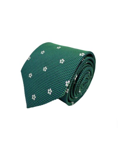 tienda online ropa hombre exclusiva corbatas ceremonia seda Corbata Tejida Jacquard Flores