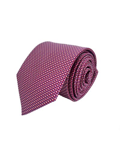 tienda online ropa hombre exclusiva corbatas ceremonia seda Corbata Tejida Jacquard Mini Rombos