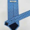 venta online corbata exclusiva garza tejida ceremonia azul celeste dibujo flor marino blanco