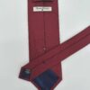 venta online corbata exclusiva jacquard tejida ceremonia lisa granate detallejpg