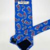 venta online corbata exclusiva twill estampada ceremonia azulon dibujos amebas rojas shop
