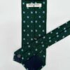 venta online corbata exclusiva twill estampada ceremonia verde dibujo celeste detalle