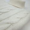 venta online jersey cuello cisne crudo blanco hombre exclusiva lana trenzas invierno detalle