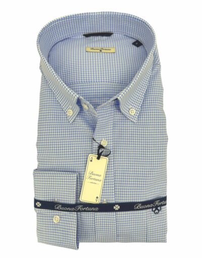venta online camisa hombre boton bolsillo down pata de gayo azul celeste algodon exclusiva shop
