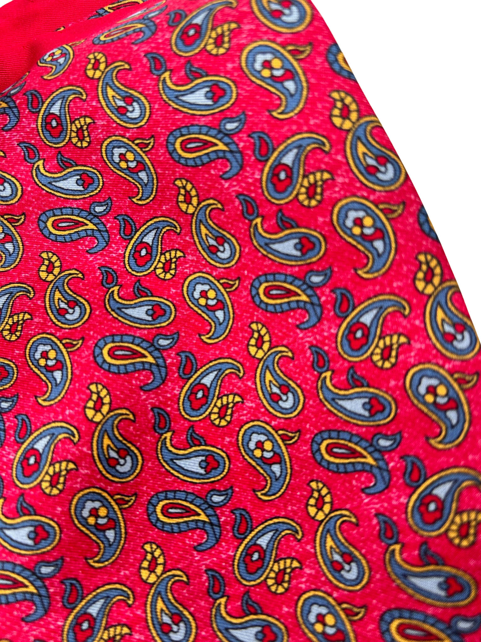 Pochette paisley rojo