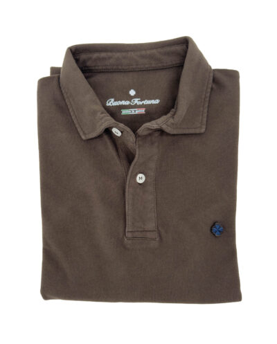 Polo Manga Corta Capri Marrón