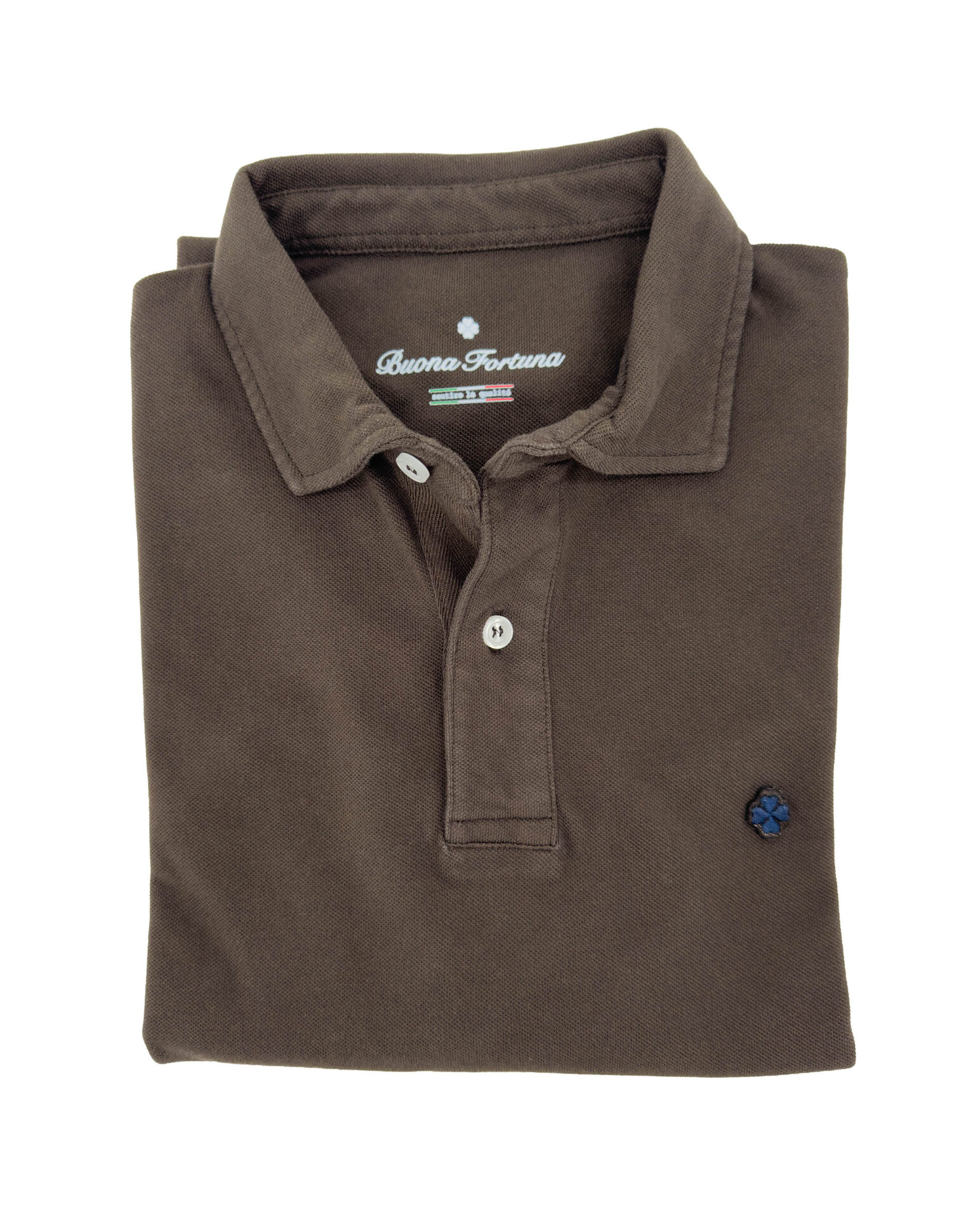 Polo Manga Corta Capri Marrón