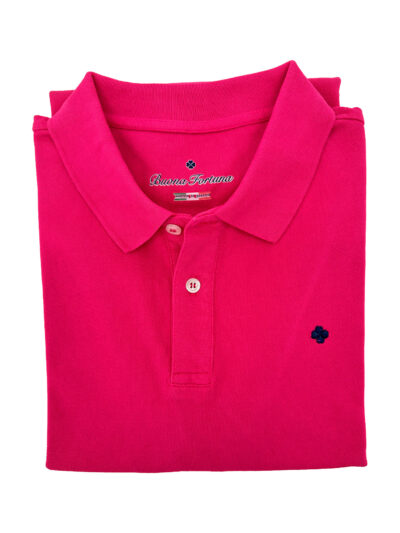 Polo Manga Corta Miami Fucsia